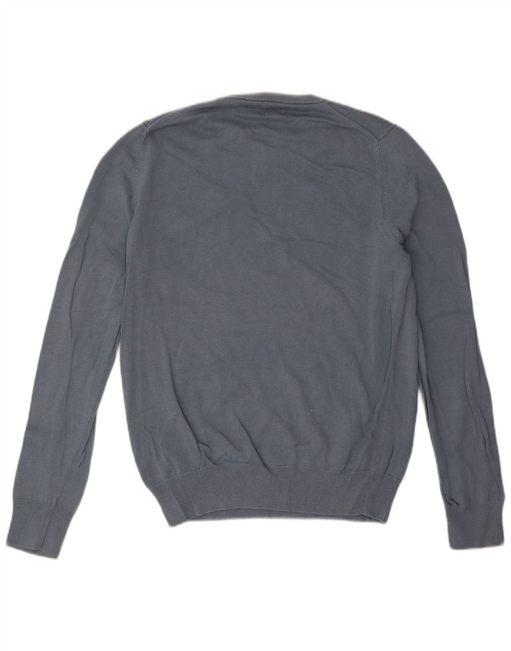 Marks & Spencer Mens Crew Neck Jumper Sweater Small Blue Cotton