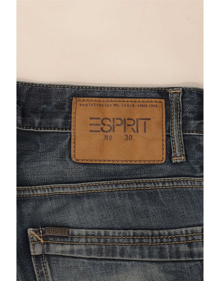 Esprit Womens Straight Jeans W30 L32 Navy Blue Cotton