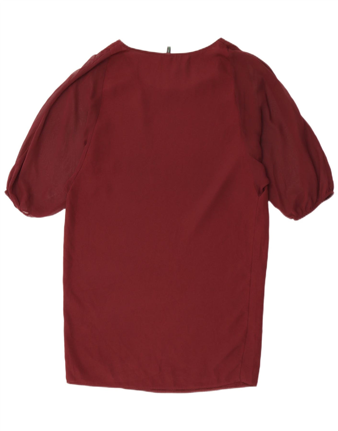 Benetton Womens Oversized Shift Dress UK 10 Small Burgundy Polyester