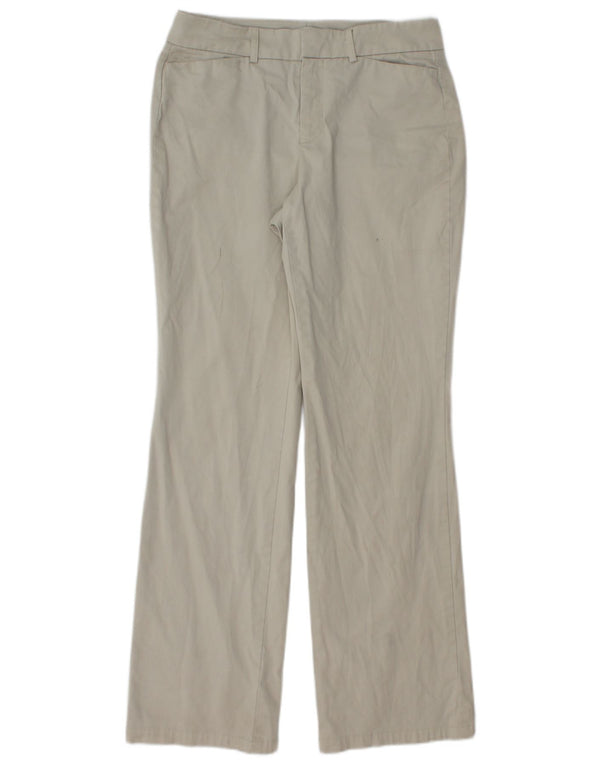 DOCKERS Womens Ideal Fit Casual Trousers US 6 Medium W28 L30 Beige