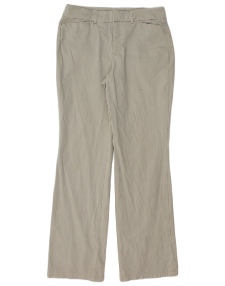 DOCKERS Womens Ideal Fit Casual Trousers US 6 Medium W28 L30 Beige