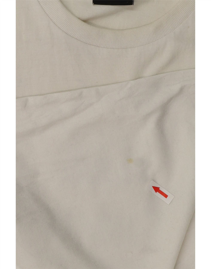 SUPERDRY Mens Graphic T-Shirt Top XL White Cotton