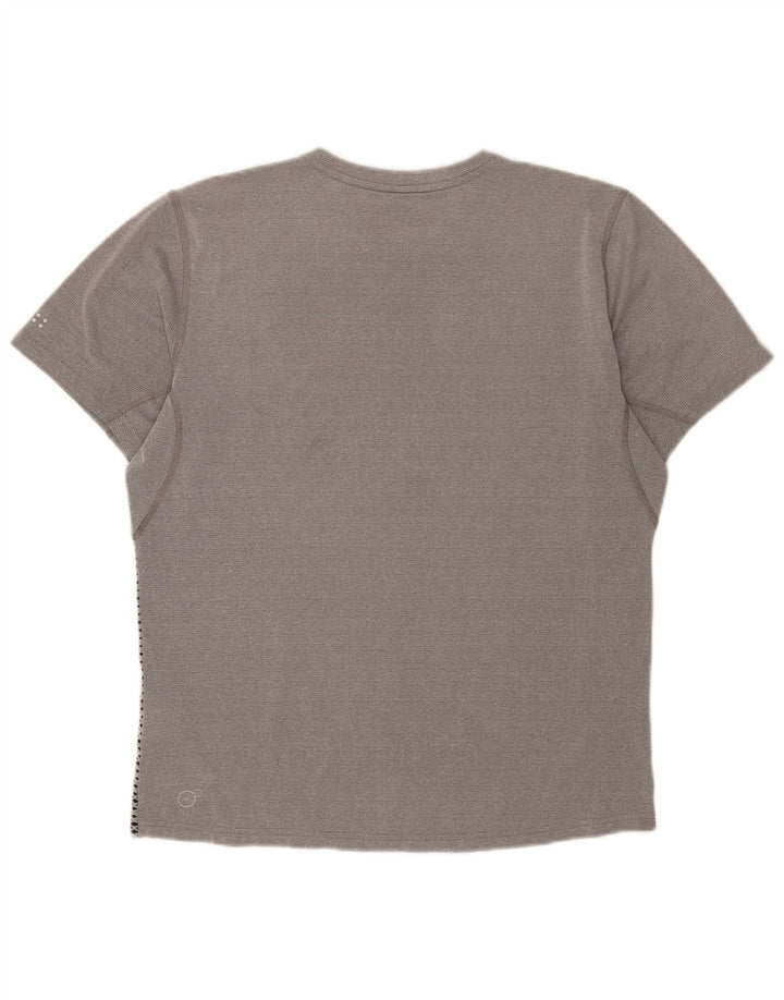 Puma Mens T-Shirt Top Medium Grey Spotted Polyester