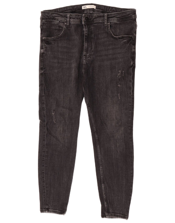 Zara Womens Skinny Jeans EU 46 XL W36 L26 Grey