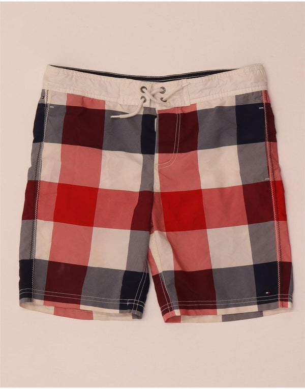 Tommy Hilfiger Boys Swimming Shorts 13-14 Years Multicoloured Check