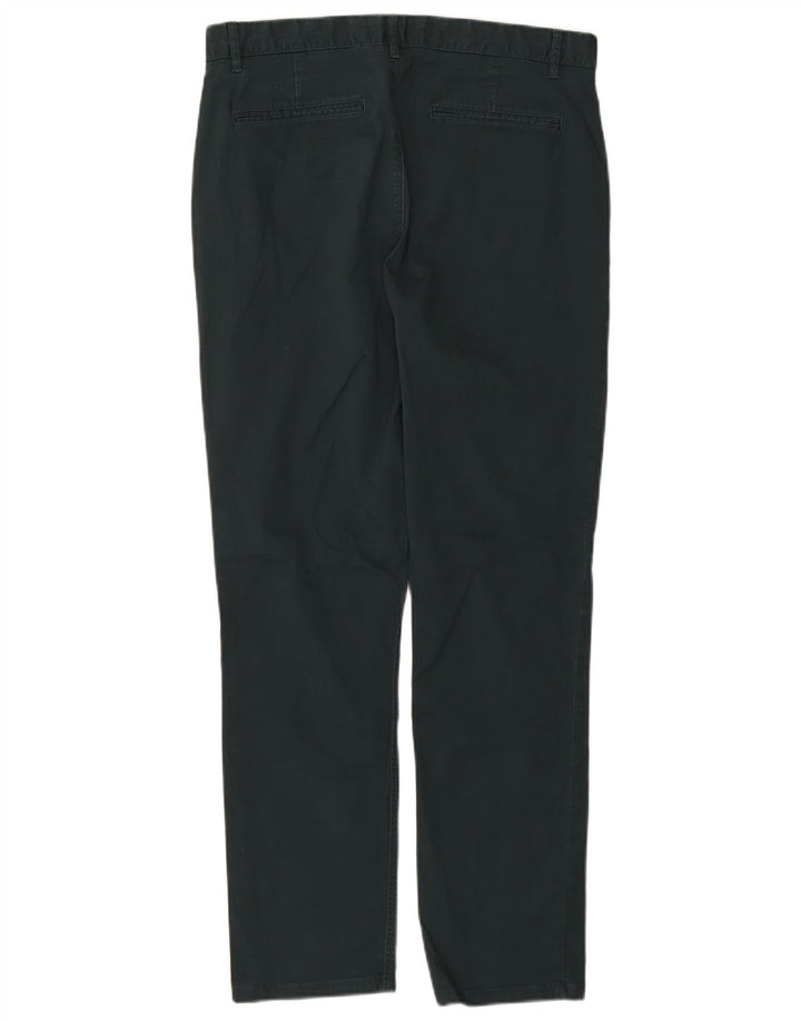 FAT FACE Mens Slim Chino Trousers W34 L30 Green Cotton