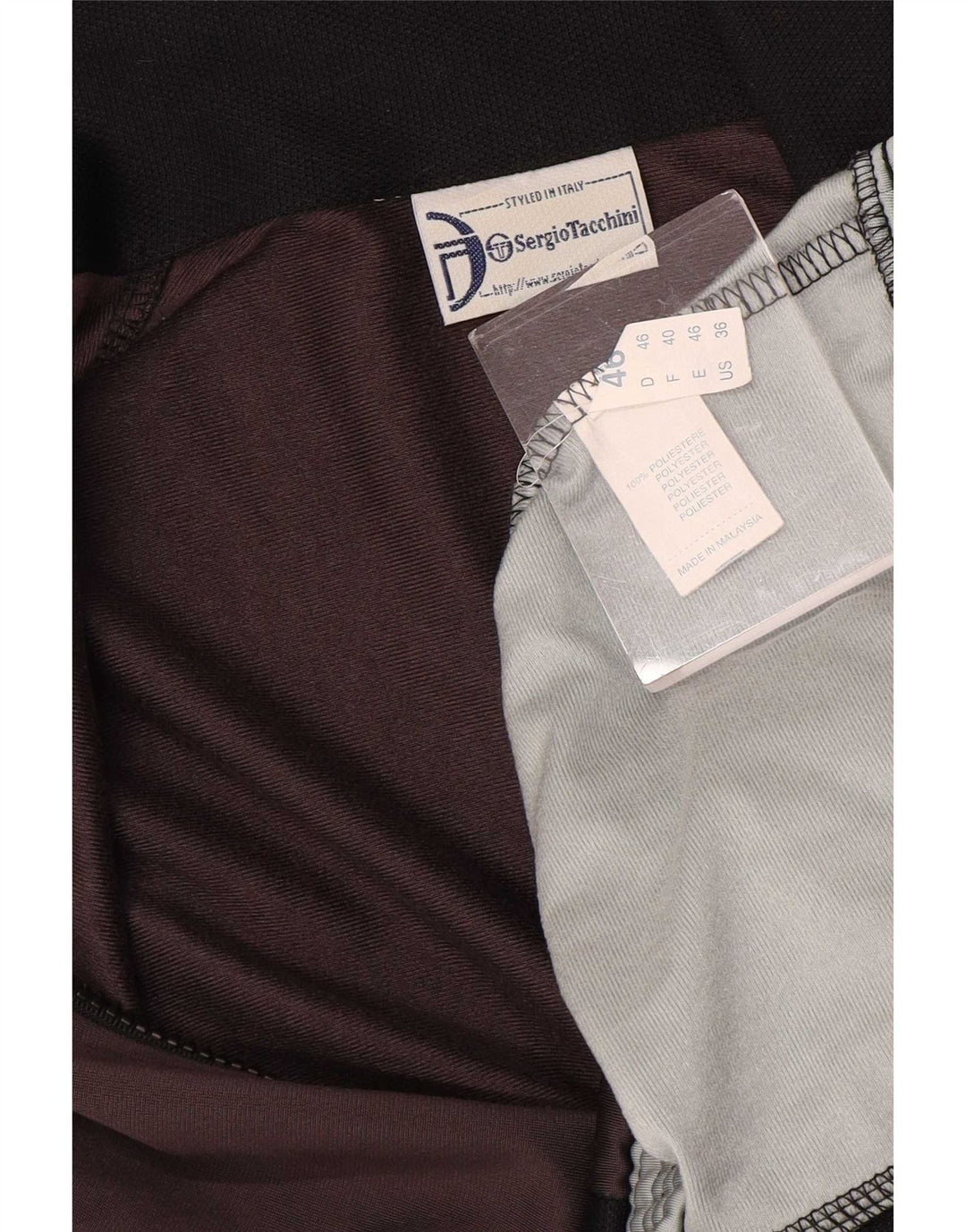 Sergio Tacchini Mens Tracksuit Top Jacket IT 46 Small Brown Colourblock