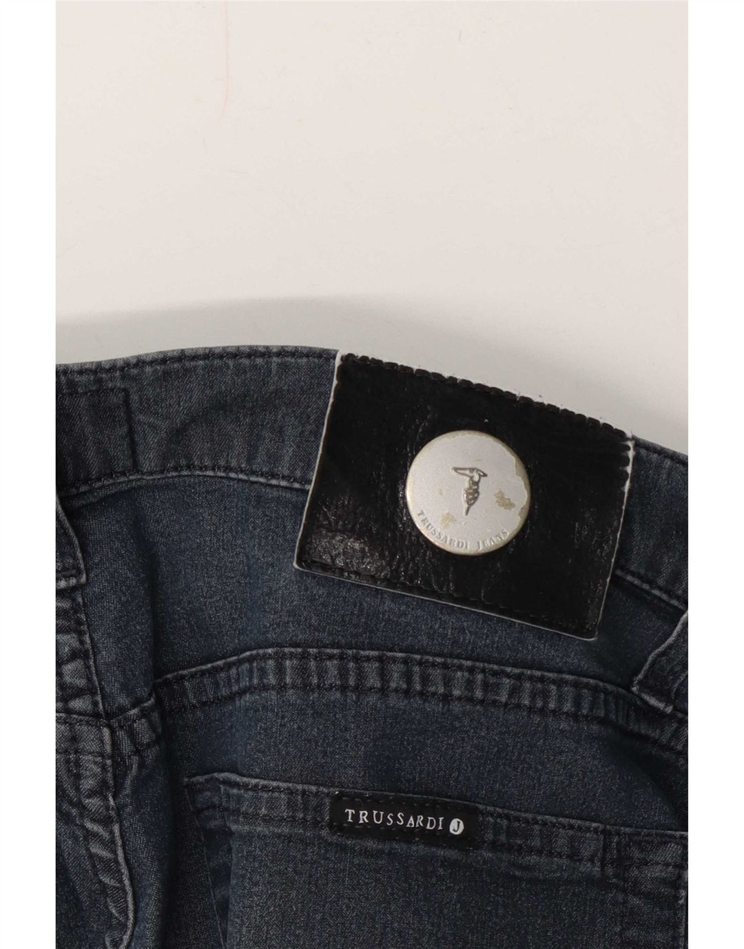 Trussardi Womens Straight Jeans W32 L27 Navy Blue