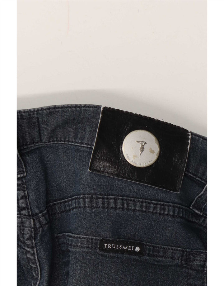 Trussardi Womens Straight Jeans W32 L27 Navy Blue