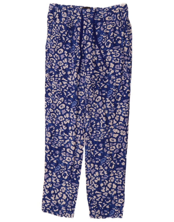 Marks & Spencer Womens Chino Trousers UK 12 Medium W30 L31 Blue