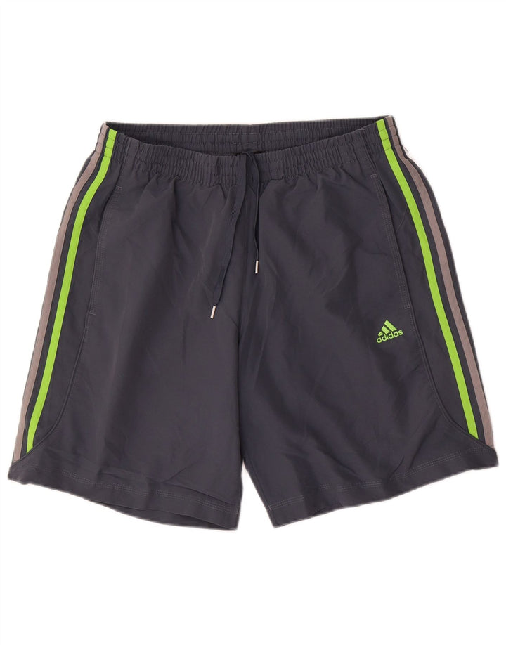 Adidas Mens Climalite Sport Shorts Medium  Grey Polyester