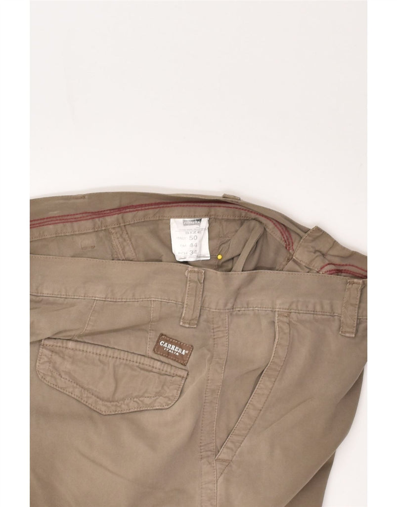 CARRERA Mens Straight Cargo Trousers W34 L30 Beige Cotton | Vintage Carrera | Thrift | Second-Hand Carrera | Used Clothing | Messina Hembry 