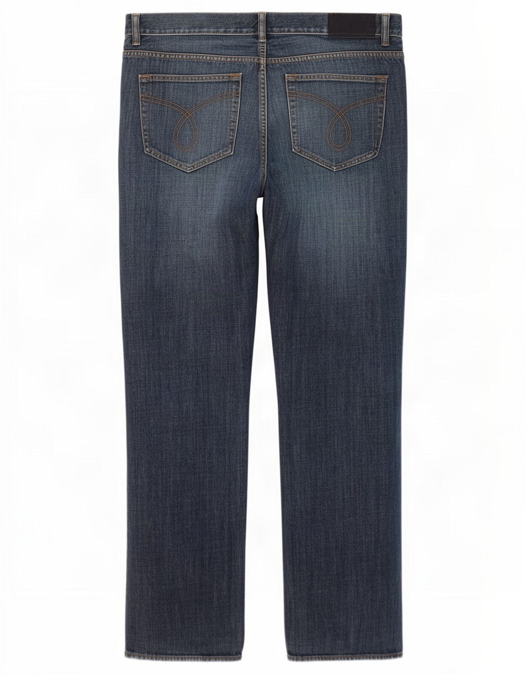 Calvin Klein Mens Straight Jeans W36 L33 Blue Cotton