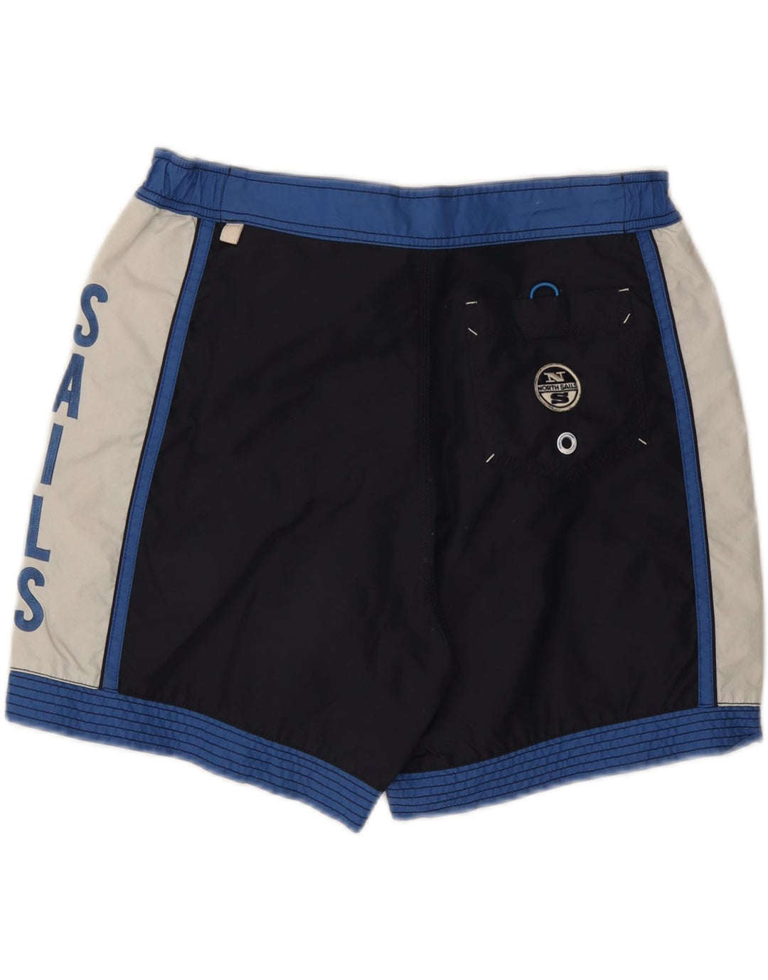 North Sails Mens Graphic Swimming Shorts Medium Navy Blue Colourblock