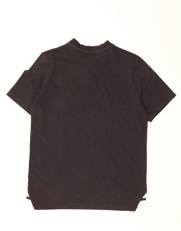 Adidas Boys Aeroready T-Shirt Top 13-14 Years Black Cotton