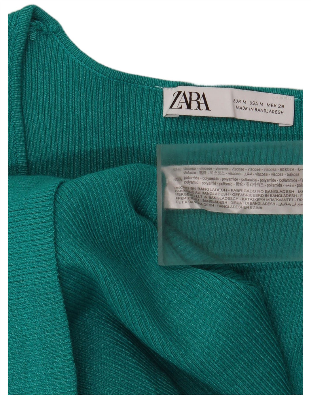 Zara Womens Long Sleeve Maxi Bodycon Dress UK 12 Medium Green Viscose