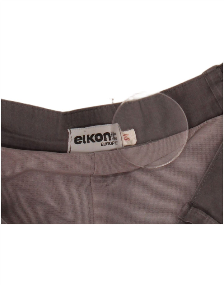 Vintage Womens Flared Skirt EU 40 Medium W28 Grey Colourblock