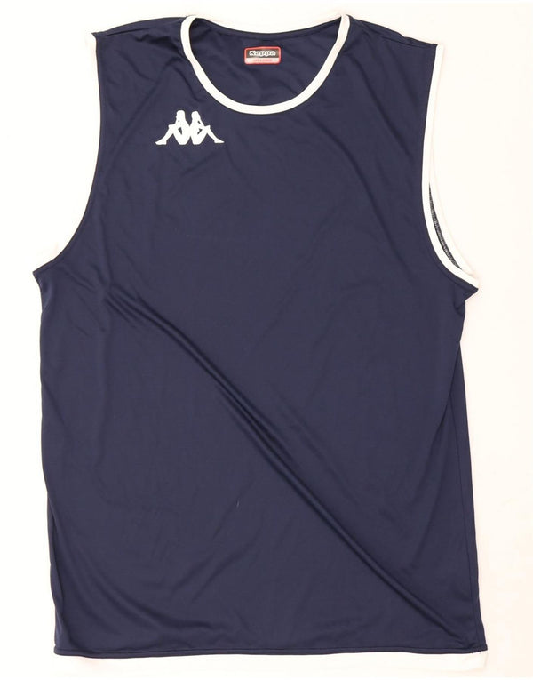 Kappa Mens Vest Top 3XL Navy Blue Polyester