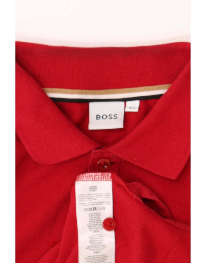 Hugo Boss Boys Polo Shirt 13-14 Years Small Red Cotton