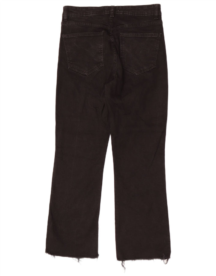 Zara Womens Straight Jeans EU 40 Medium W30 L26 Black Cotton