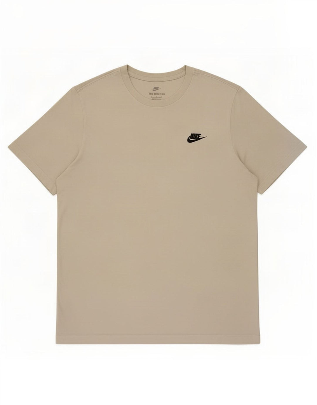 Nike Mens T-Shirt Top Large Beige Cotton