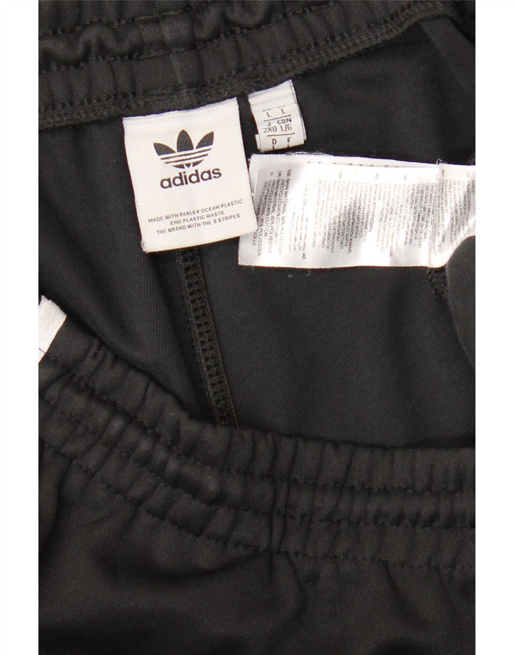 Adidas Mens Tracksuit Trousers Joggers Large Black Polyester