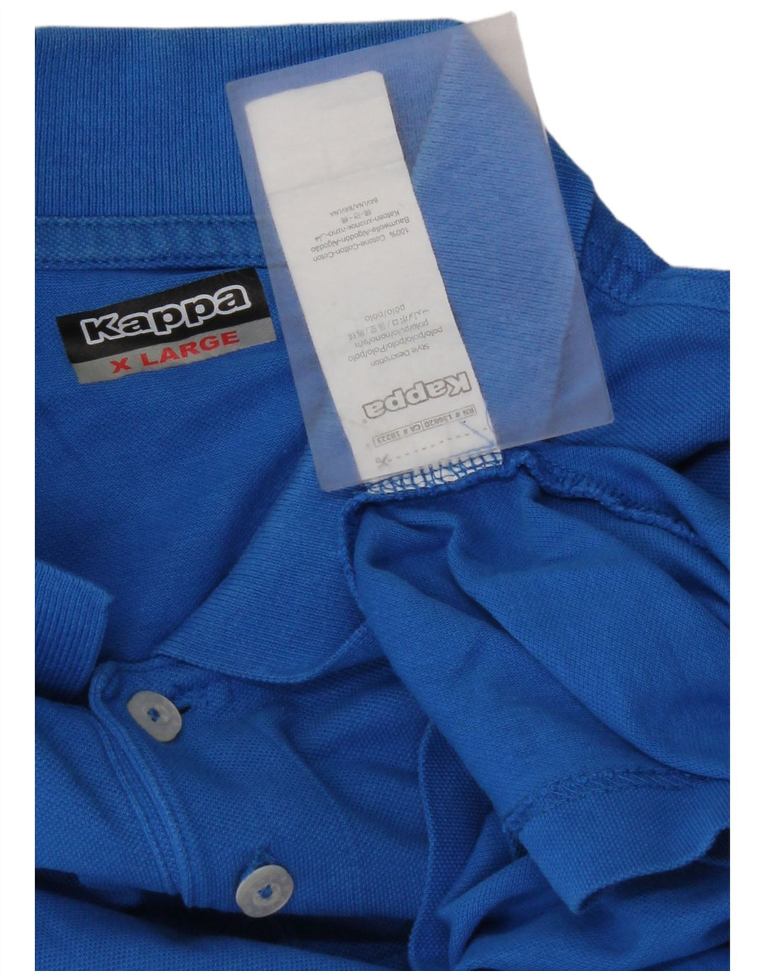 KAPPA Mens Polo Shirt XL Blue Cotton