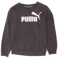 Puma Boys Graphic Sweatshirt Jumper 7-8 Years Black Cotton