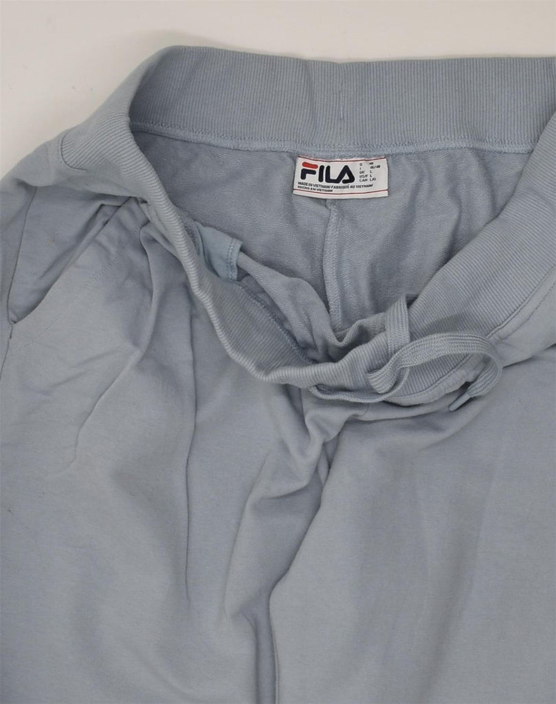 FILA Womens Tracksuit Trousers Joggers UK 16 Large Grey Cotton | Vintage Fila | Thrift | Second-Hand Fila | Used Clothing | Messina Hembry 