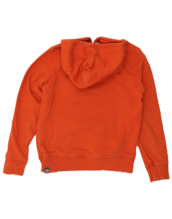 The North Face Boys Graphic Hoodie Jumper 9-10 Years Medium Orange