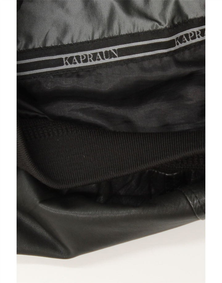 KAPRAUN Mens Leather Jacket UK 40 Large Black