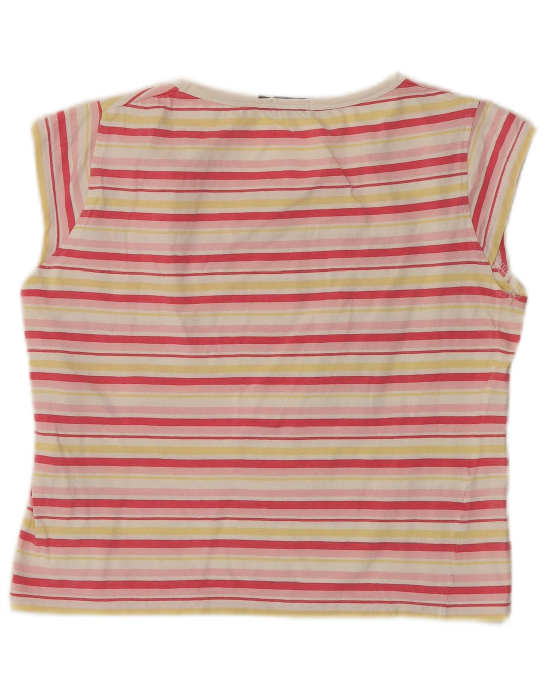 COLMAR Womens Graphic T-Shirt Top UK 12 Medium Multicoloured Striped