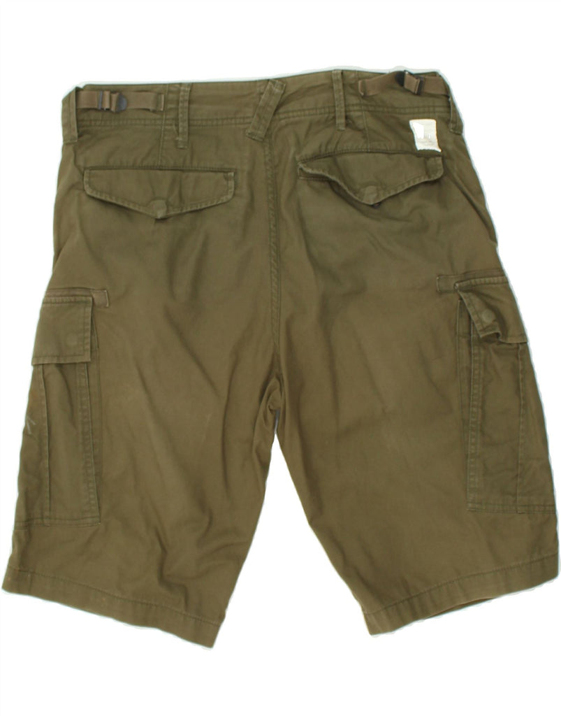 PEPE JEANS Mens Cargo Shorts W32 Medium Green Cotton | Vintage PEPE Jeans | Thrift | Second-Hand PEPE Jeans | Used Clothing | Messina Hembry 