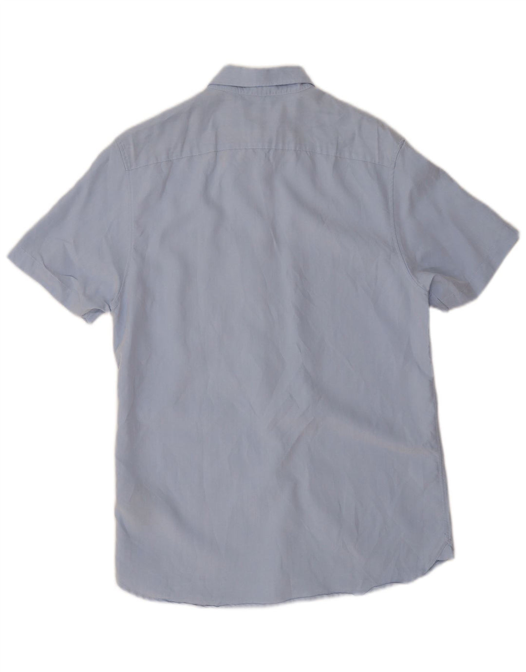 Ted Baker Mens Short Sleeve Shirt Size 3 Medium Blue Modal