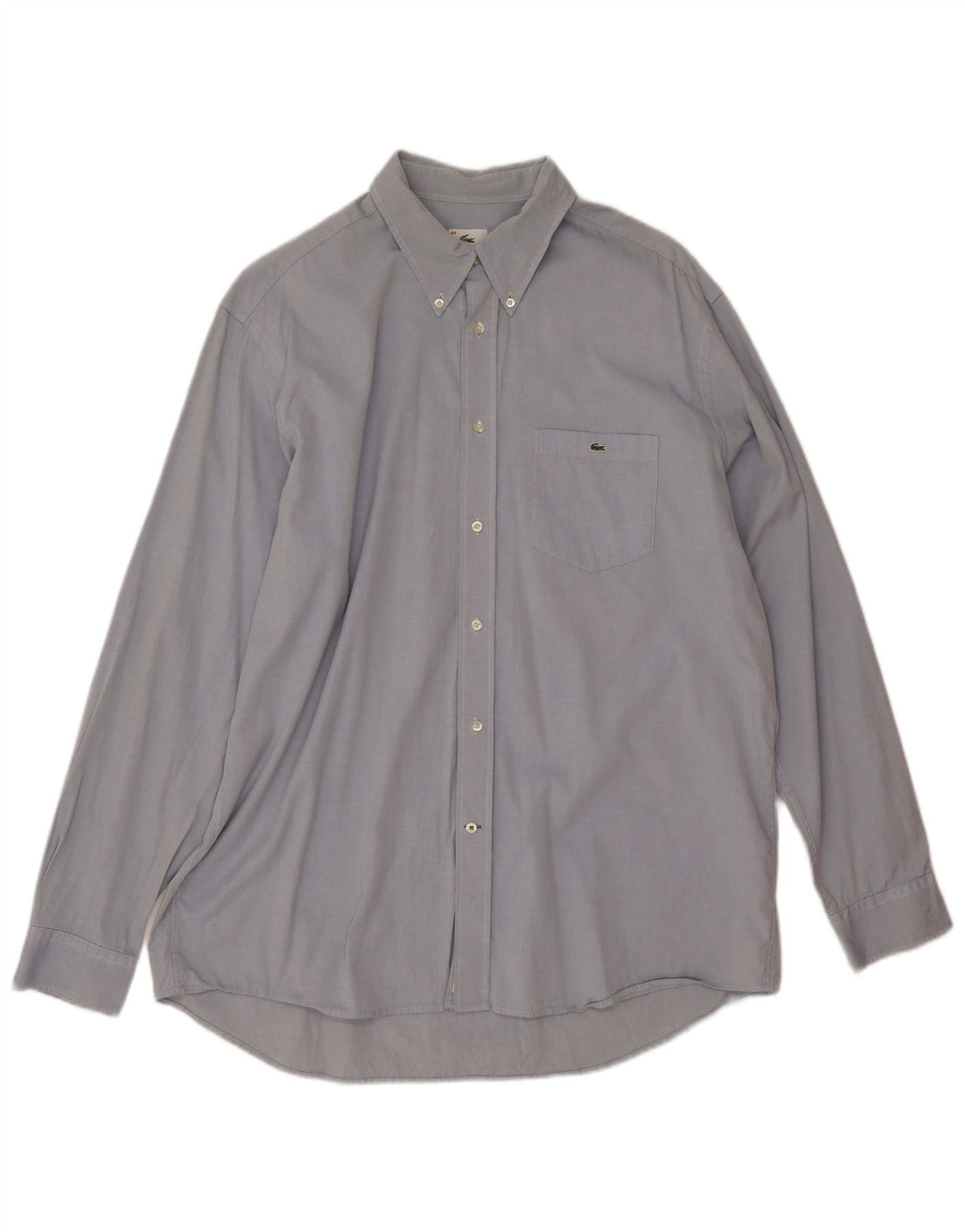 Lacoste Mens Shirt Size 44 XL Blue Cotton