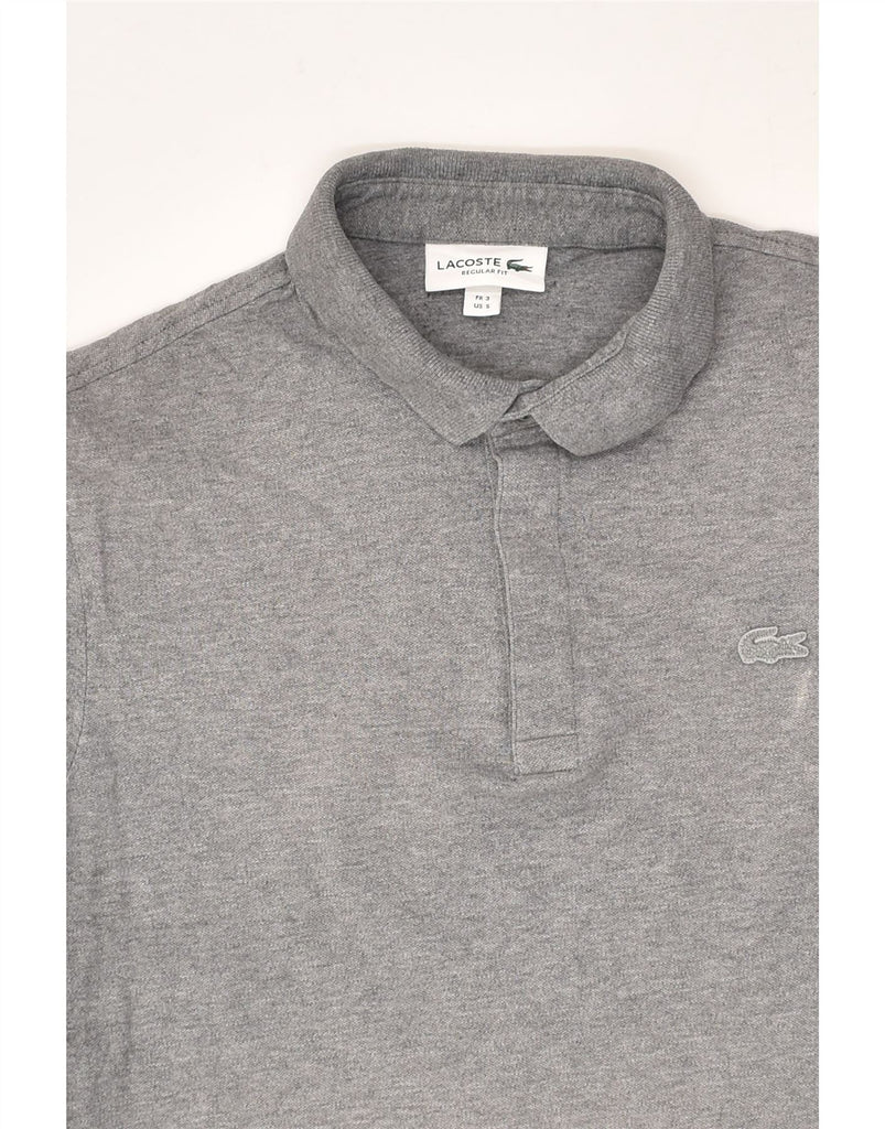LACOSTE Mens Polo Shirt Size 3 Small Grey Cotton | Vintage Lacoste | Thrift | Second-Hand Lacoste | Used Clothing | Messina Hembry 