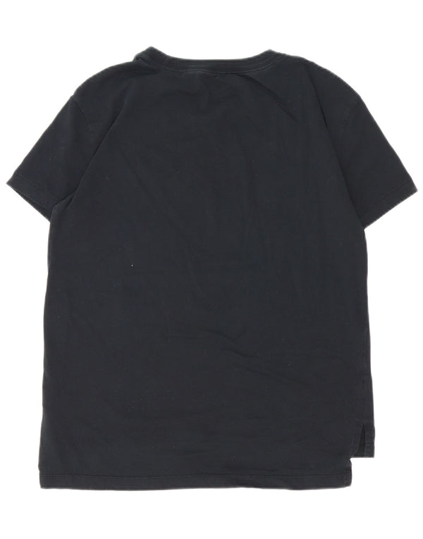 Nike Womens Graphic T-Shirt Top UK 10 Small Black Cotton