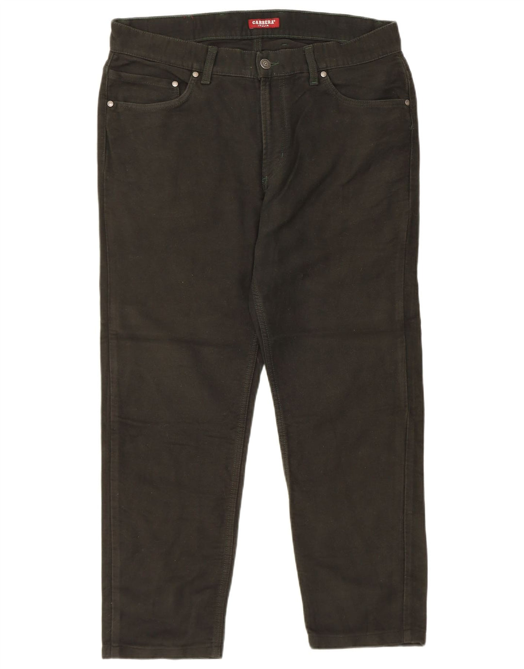 CARRERA Mens 700 Regular Fit Cropped Trousers W34 L26 Khaki Cotton