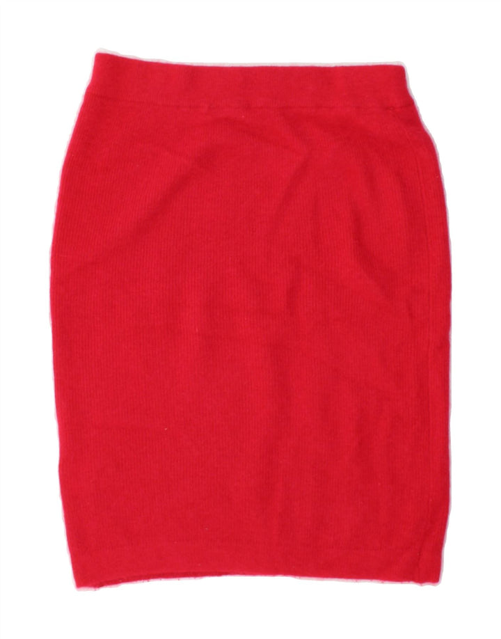 VINTAGE Womens Pencil Skirt Medium W28 Red Vintage Vintage and Second-Hand Vintage from Messina Hembry 