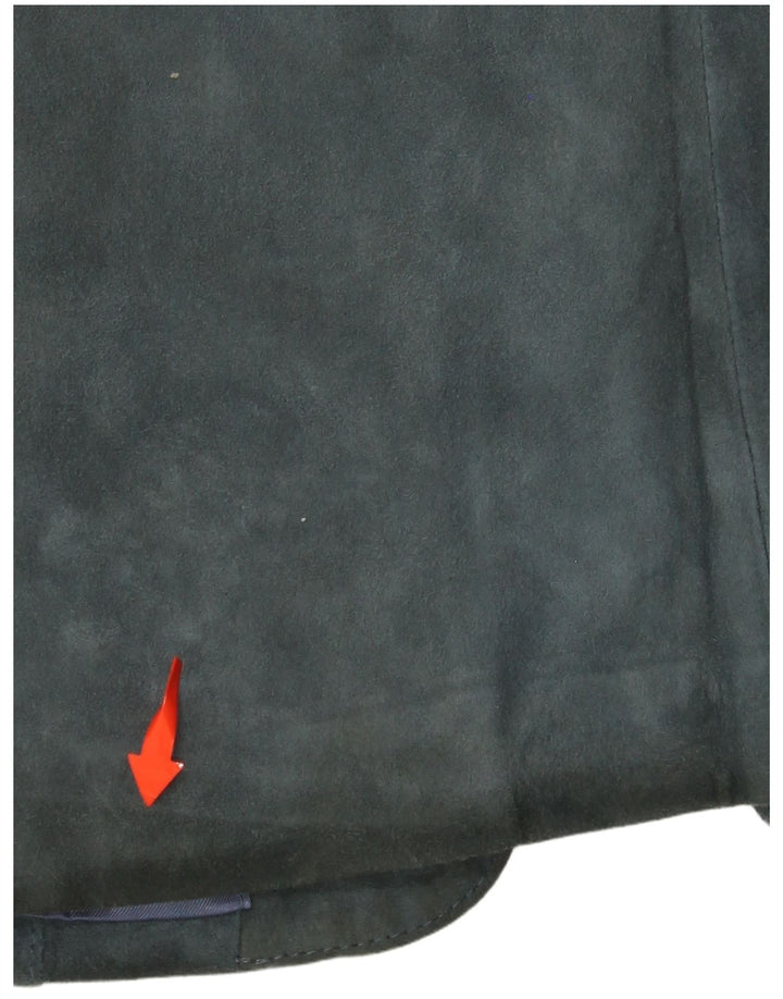 PENELOPE Womens Suede Gilet IT 44 Medium Blue