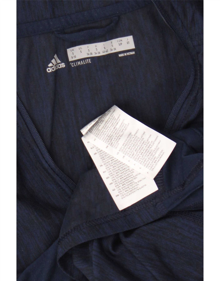 Adidas Womens Graphic Pullover Tracksuit Top UK 8/10 Small Navy Blue