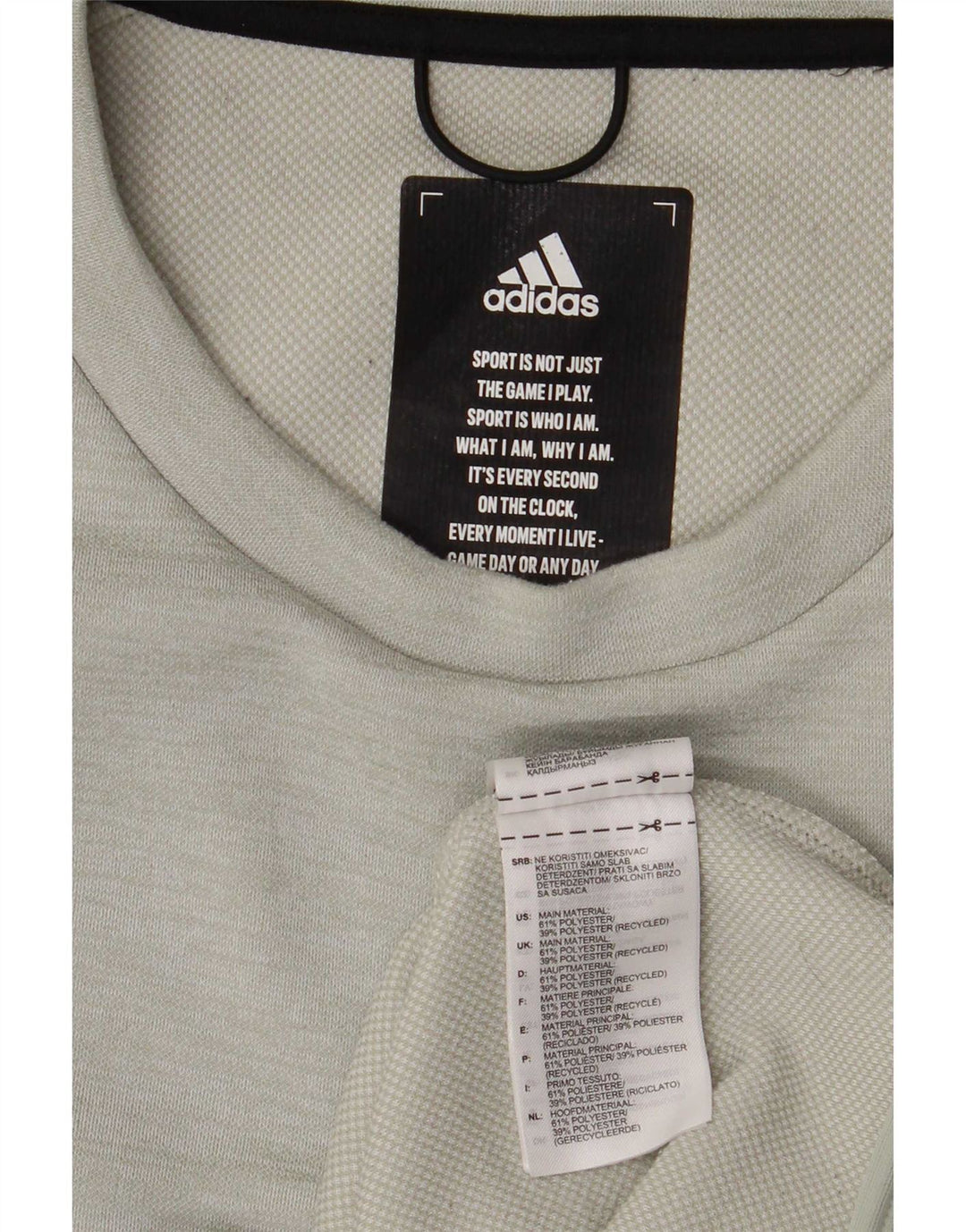Adidas Mens Graphic Regular Fit Sweatshirt Jumper Medium Green Polyester