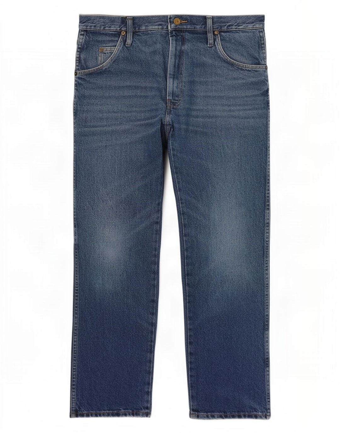 Wrangler Mens Straight Jeans W32 L30 Blue Cotton