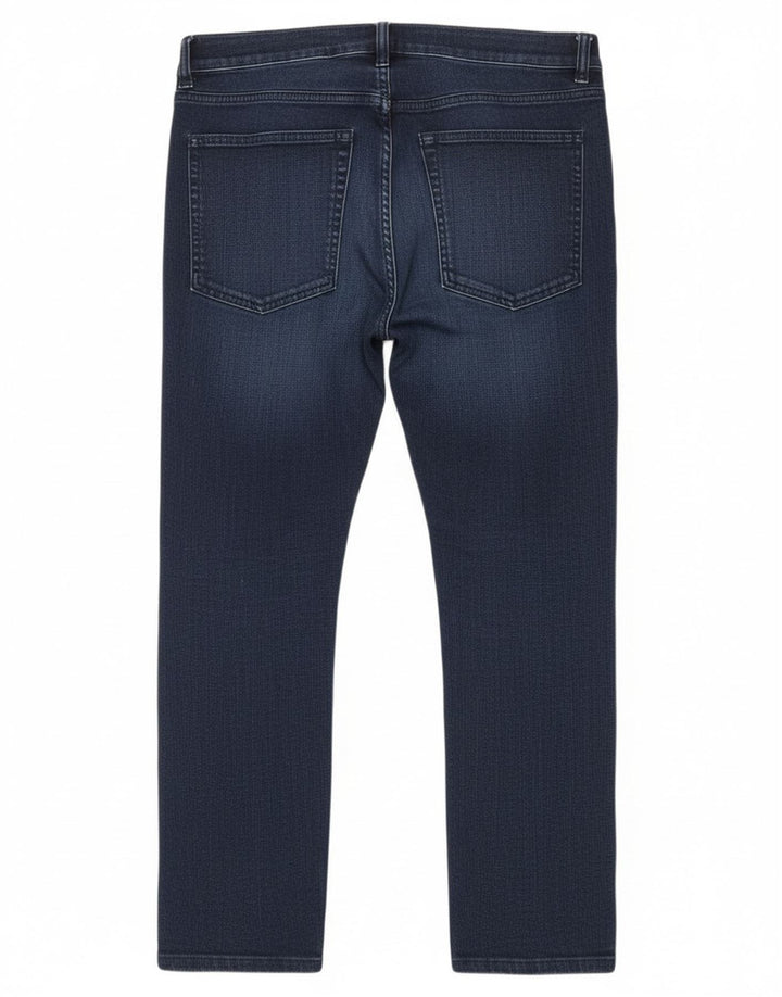 Cheap Monday Womens Straight Jeans W32 L26 Navy Blue Cotton