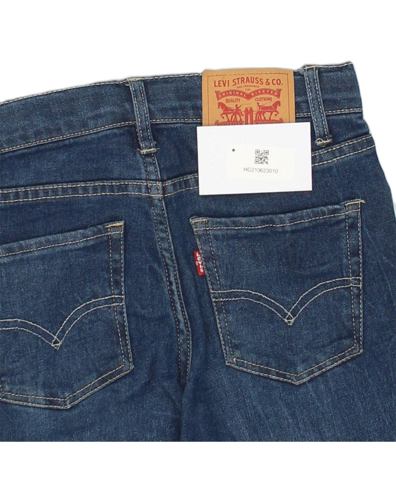 LEVI'S Girls 519 Skinny Jeans 11-12 Years W26 L27  Navy Blue Cotton | Vintage Levi's | Thrift | Second-Hand Levi's | Used Clothing | Messina Hembry 