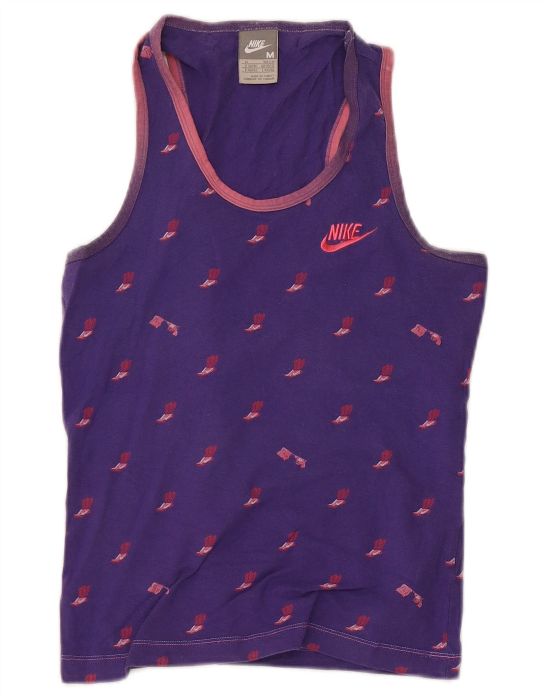 Nike Womens Graphic Vest Top UK 10/12 Medium Purple