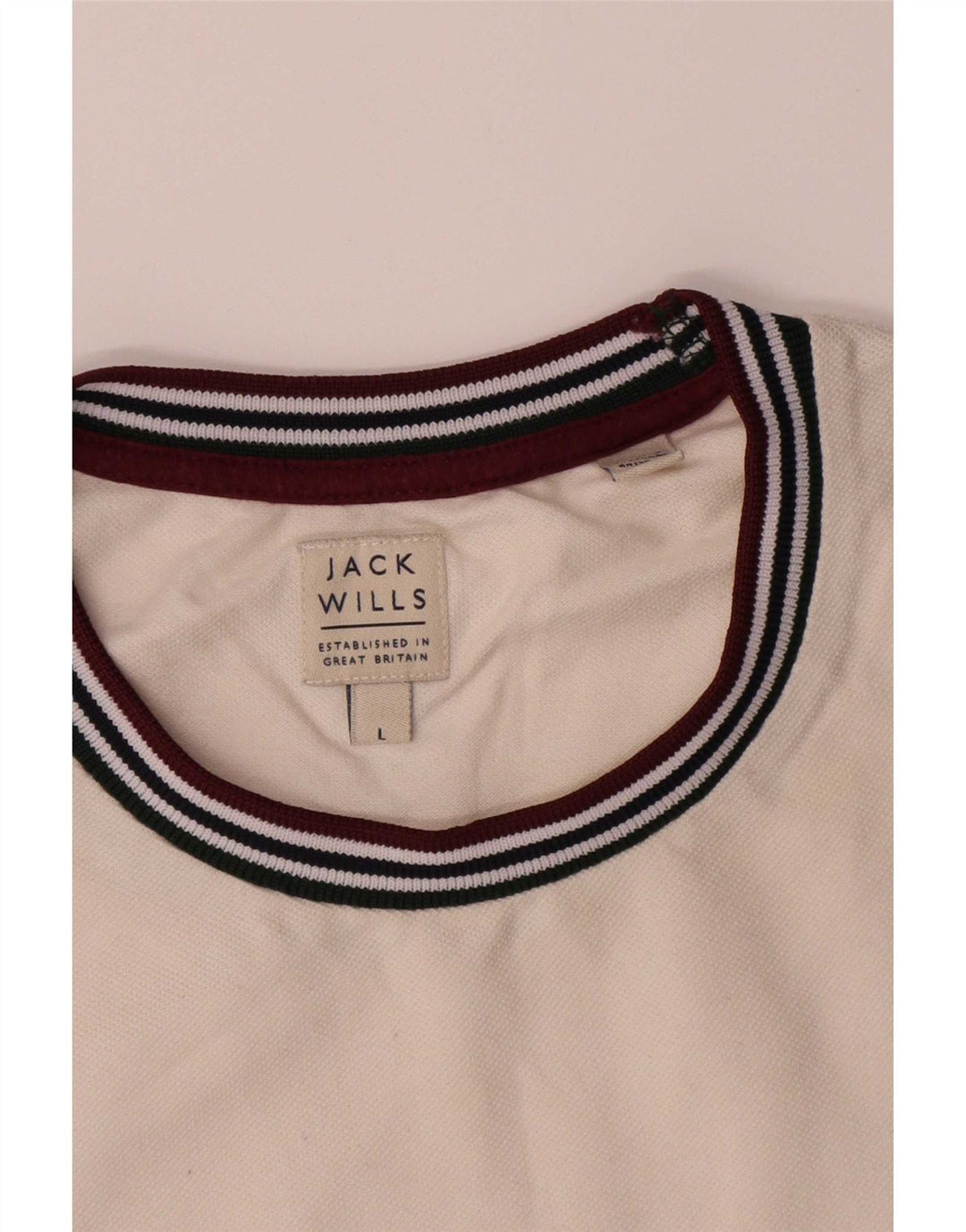 Jack Wills Mens T-Shirt Top Large White Cotton
