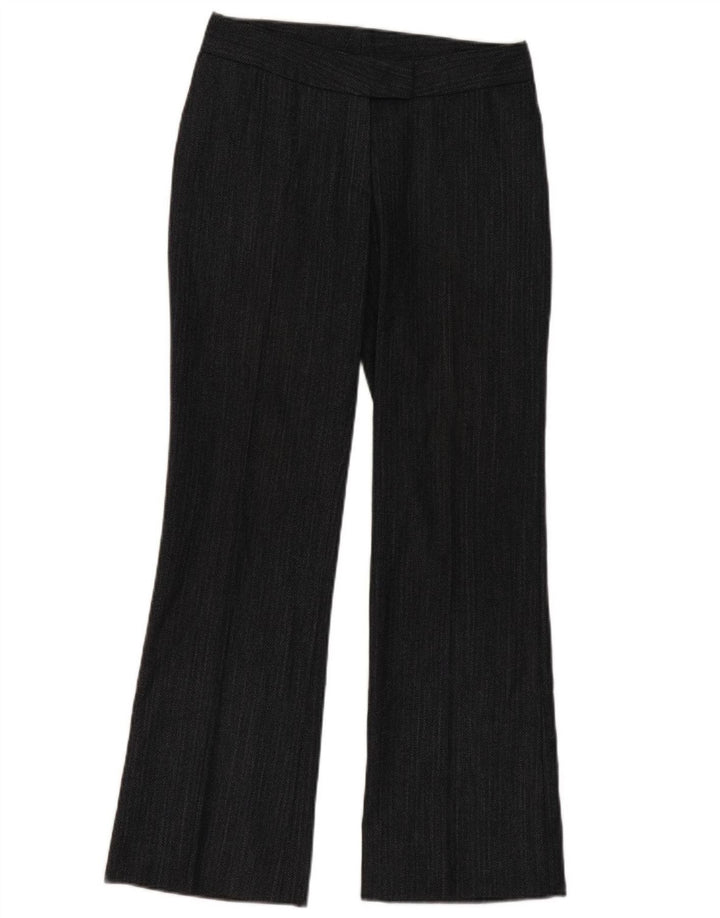 VINTAGE Womens Bootcut Suit Trousers W30 L31 Navy Blue