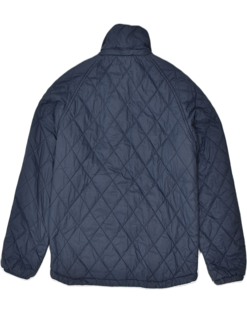 JACK WILLS Mens Quilted Jacket UK 36 Small Navy Blue Nylon | Vintage | Thrift | Second-Hand | Used Clothing | Messina Hembry 