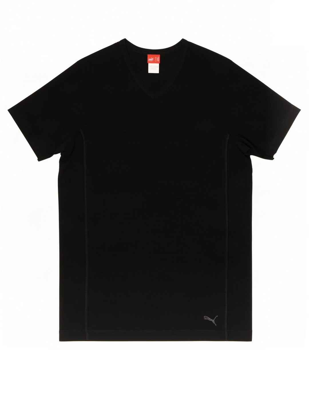 Puma Mens T-Shirt Top Medium Black Cotton